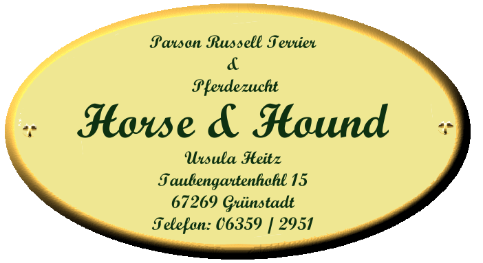 Herzlich Willkommen bei Horse and Hound - Parson Russell Terrier und Pferdezucht